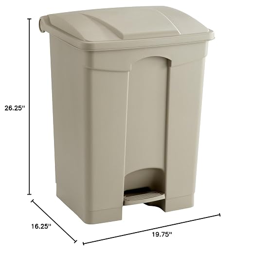 Safco Step On Plastic Trash Can - Image 8