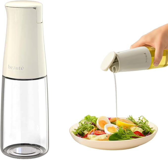Olive Oil Dispenser Bottle for Kitchen, Auto Flip、Non-Drip、Leak Proof, Oil by JANSSE