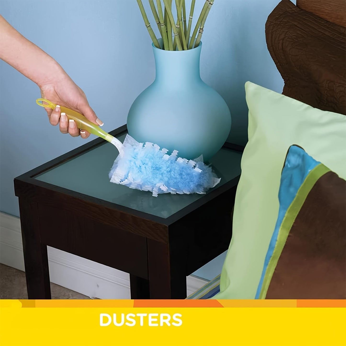 10PCS Electrostatic Microfiber Duster Refills Disposable Lint Free Design for Home, Furniture, Electronics, Fits Most Duster Heads, Blue