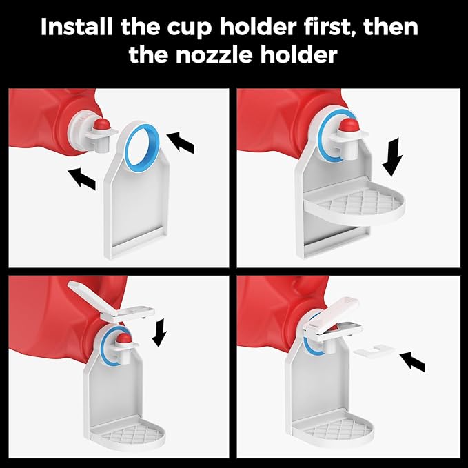 Laundry Detergent Dispenser Cup Holder & Nozzle Force-Saving Switch, Drip - Image 6