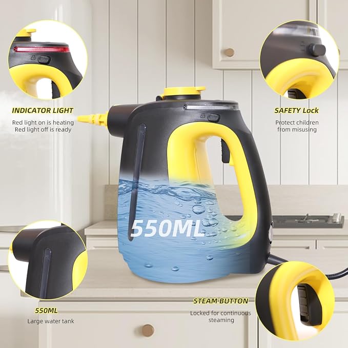Handheld Steam Cleaner 1350W High Power - Image 5