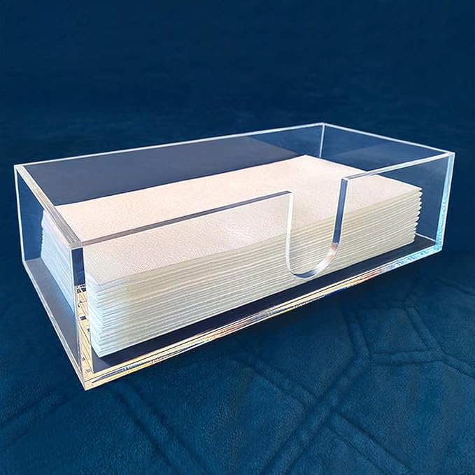 Sicily Acrylic Napkin Holder Multifold Paper Towel Dispenser Hand Towel Holder by Unknown