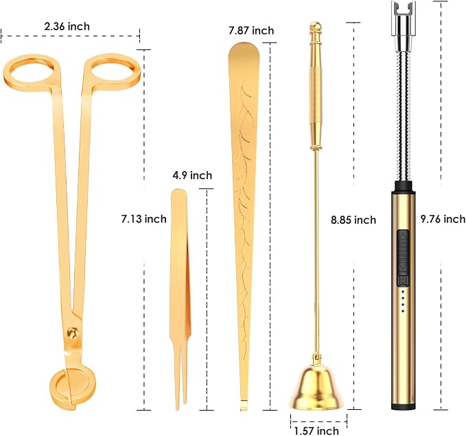 5 in 1 Candle Accessory Set, Candle Wick Trimmer Cutter, Candle Wick Dipper - Image 6