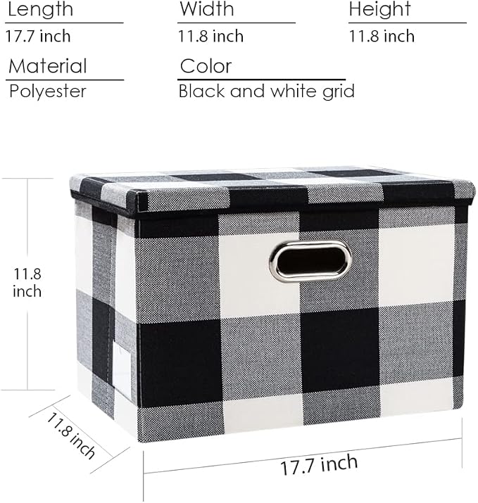 PRANDOM Large Collapsible Storage Bins - Image 3