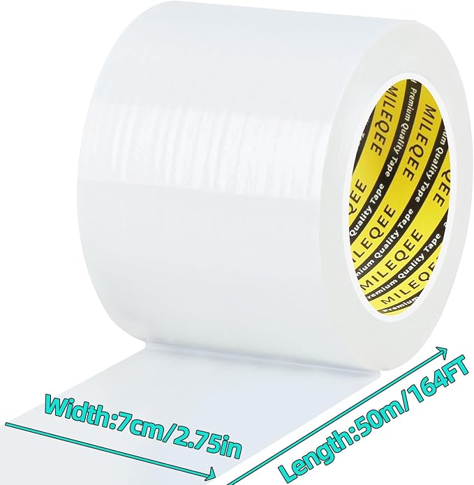 Window Weather Stripping Door Seal Tape White, 2.76in x 164FT, Automotive - Image 2