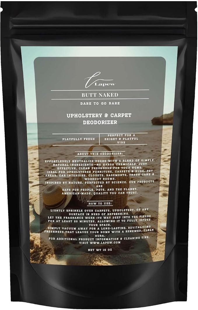 Butt Naked Carpet Freshener Powder: Powerful Odor Eliminator by Lapew