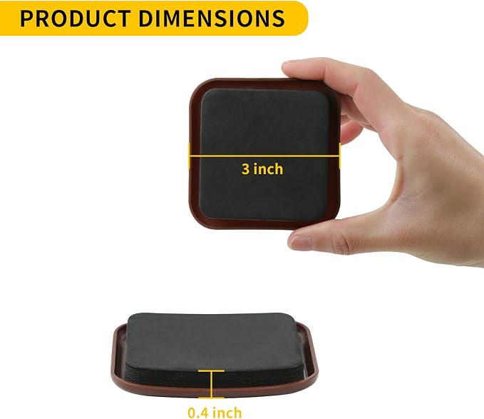 new space 3 Inch Furniture Sliders, Heavy-Duty Furniture Movers Sliders - Image 2