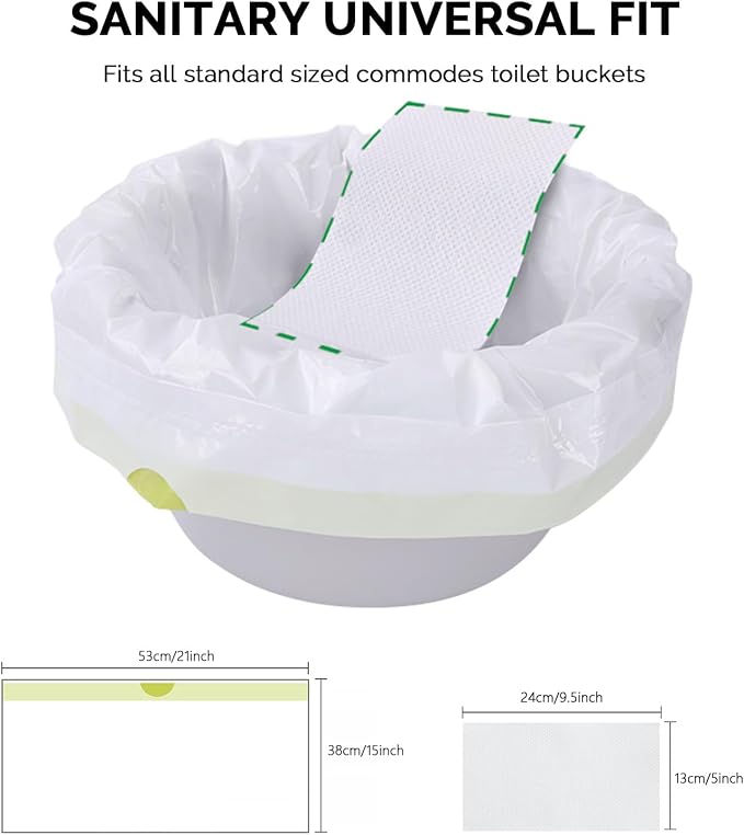 Commode Liners with Absorbent Pads - Image 4