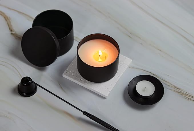 Candle Tins with Lids, 3 Wicks Candle Jars 14oz/420ml Candle Containers 12 Pack - Image 6