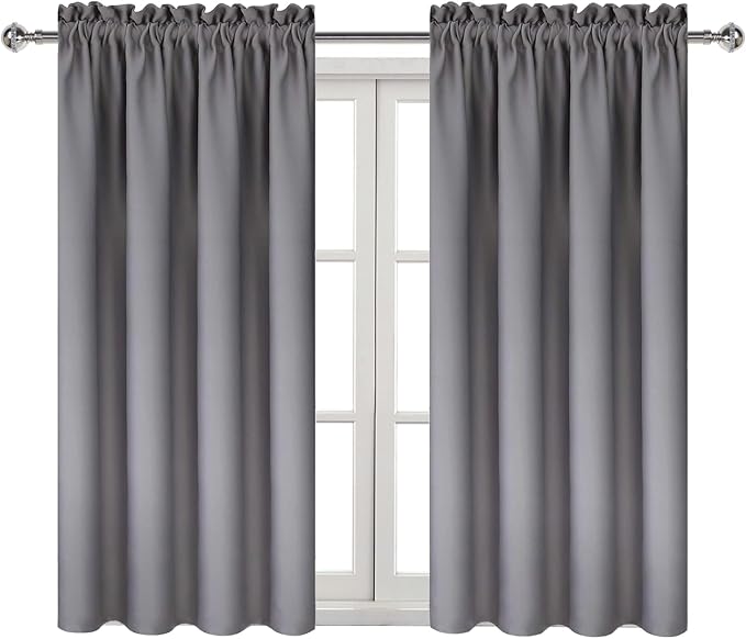 DWCN Blackout Curtains Thermal Insulated Energy Saving Bedroom and Kitchen - Image 9