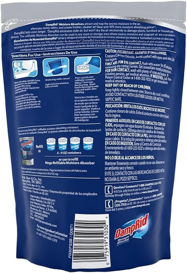Damp Rid Refillable Moisture Absorber, Includes Single Damp Rid Fresh Scent - Image 7