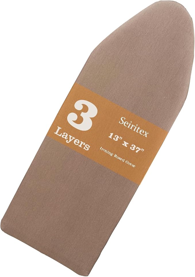 Seiritex Small Ironing Board Cover 13 x 37 inch, Fits Over The Door Ironing by Seiritex