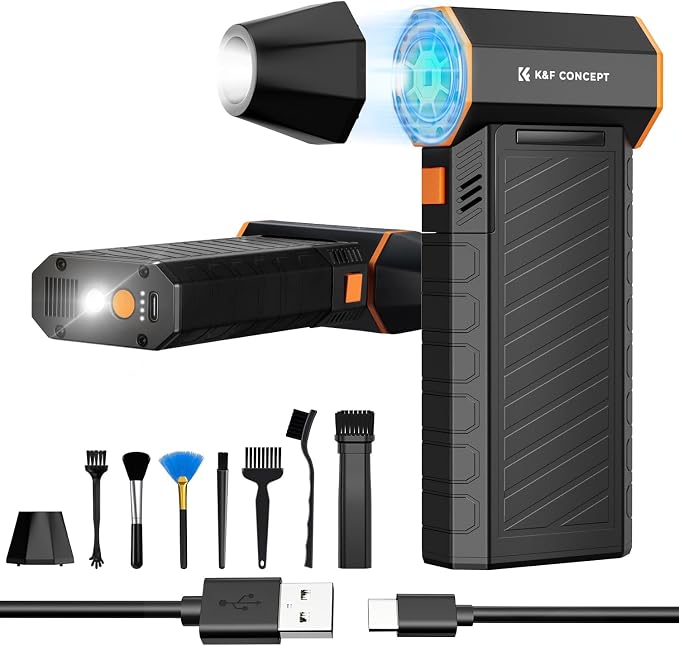 K&F CONCEPT 2025NEW Magnetic Compressed Air Duster, Electric Air by KFCONCEPT