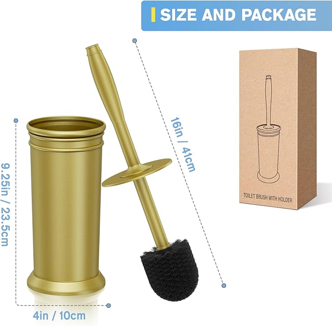 UPTRONIC Toilet Brush, Aluminum Alloy Toilet Brush and Holder Set - Image 8