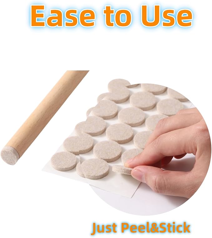 Furnigear Felt Furniture Pads for Hardwood Floors - Image 3