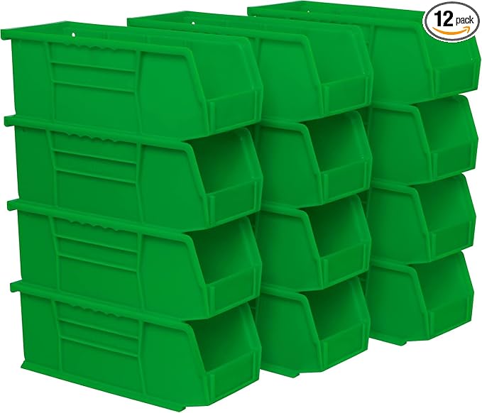 Akro-Mils 30224 AkroBins Plastic Storage Bins, Space-Saving Stackable Bins by Akro-Mils
