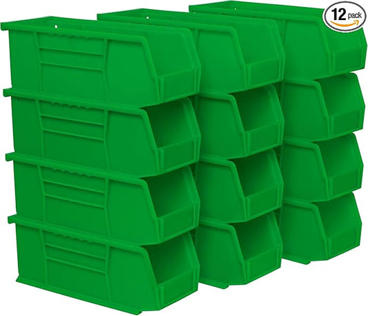 Akro-Mils 30224 AkroBins Plastic Storage Bins, Space-Saving Stackable Bins by Akro-Mils