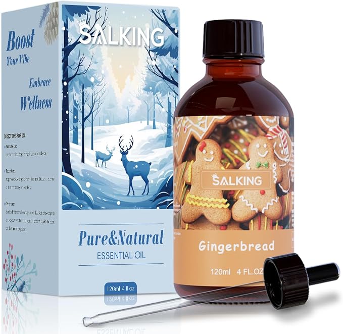 SALKING Gingerbread Fragrance Oil, 120ml Premium Essential Oils by SALKING