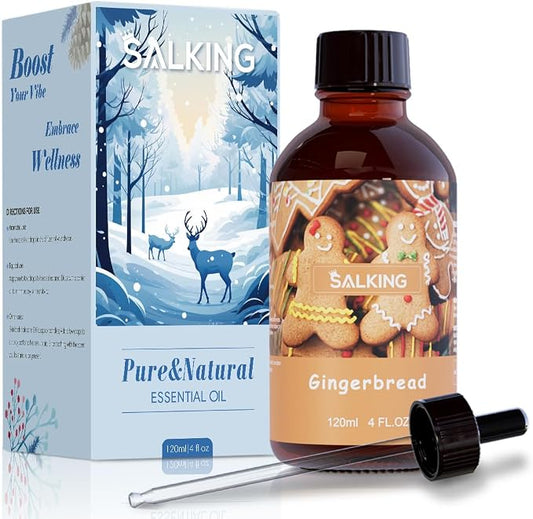 SALKING Gingerbread Fragrance Oil, 120ml Premium Essential Oils by SALKING