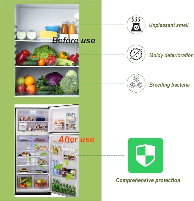 4Packs Fonday Refrigerator Deodorizer Odor Eliminator - Image 6