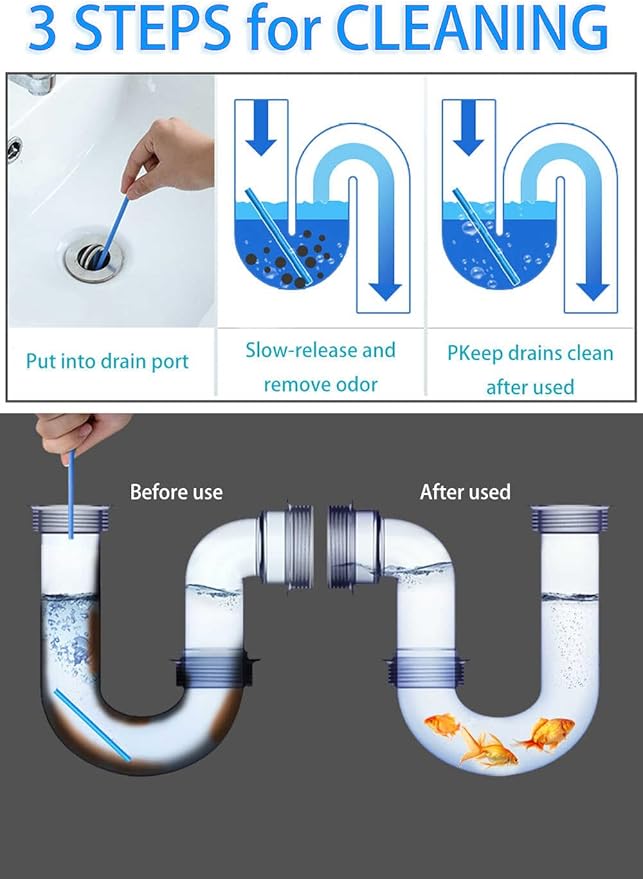 Drain Cleaner Sticks Keeps Drains and Pipes Clear and Odor As Seen On TV 4 Packs - Image 2