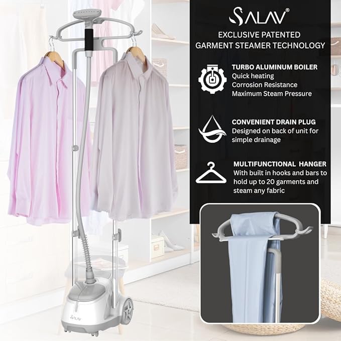 SALAV GS45-DJ Professional Upright Garment Steamer - Image 7