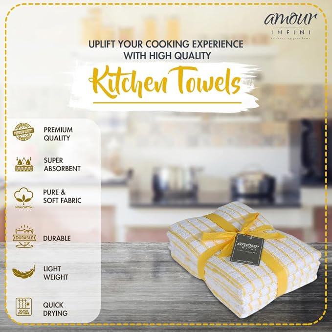 AMOUR INFINI Kitchen Towels Set of 4 - Image 2