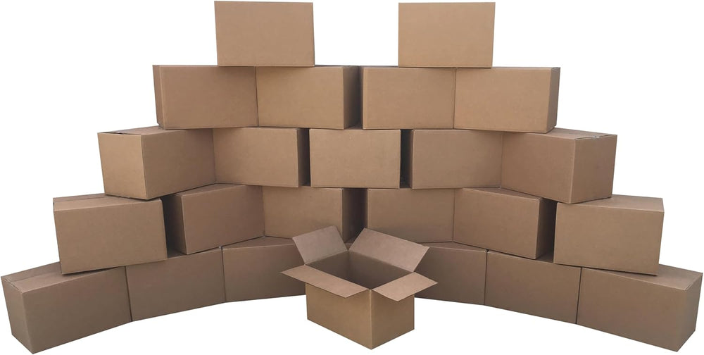 Corrugated Shipping Boxes, 14 x 10 x 10 inch, 25 Pack