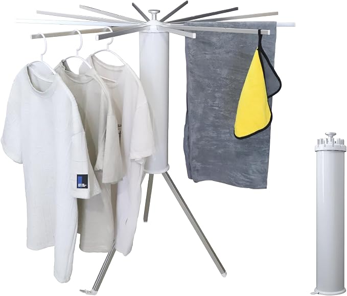 Clothes Drying Rack Tripod, Laundry Hanger Dryer Rack, Portable Foldable Drying by RFOUO