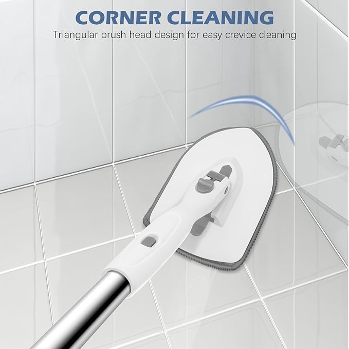 SetSail Floor Scrub Brush, 3-in-1 Tile Tub Floor Scrubber - Image 5