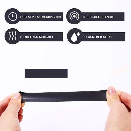 Self Fusing Silicone Tape 4 Rolls 1 in x 10' Black Waterproof Rescue Tape - Image 5