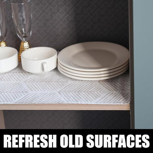 Shelf Liners for Kitchen Cabinets, Non Adhesive and Strong Non-Slip Shelf - Image 2