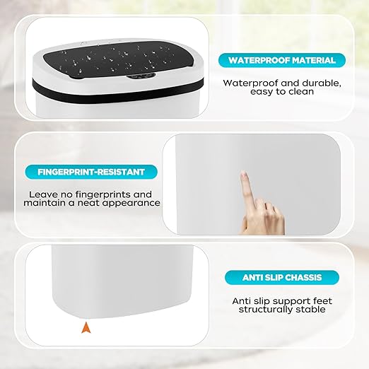 Automatic Motion Sensor Bathroom Trash Can - Image 3