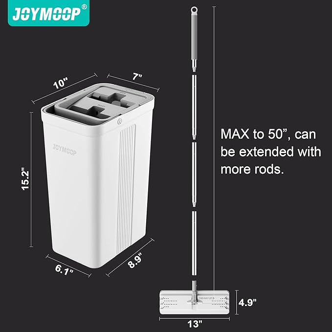 JOYMOOP Hands-Free Self-Cleaning Microfiber Mop and Bucket - Image 7