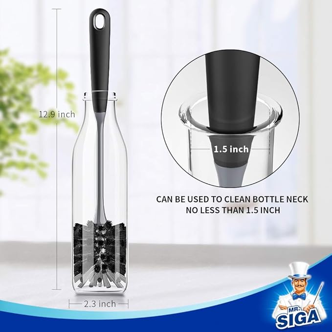 MR.SIGA Long Handle Bottle Brush, Flexible Scrub Brush - Image 7