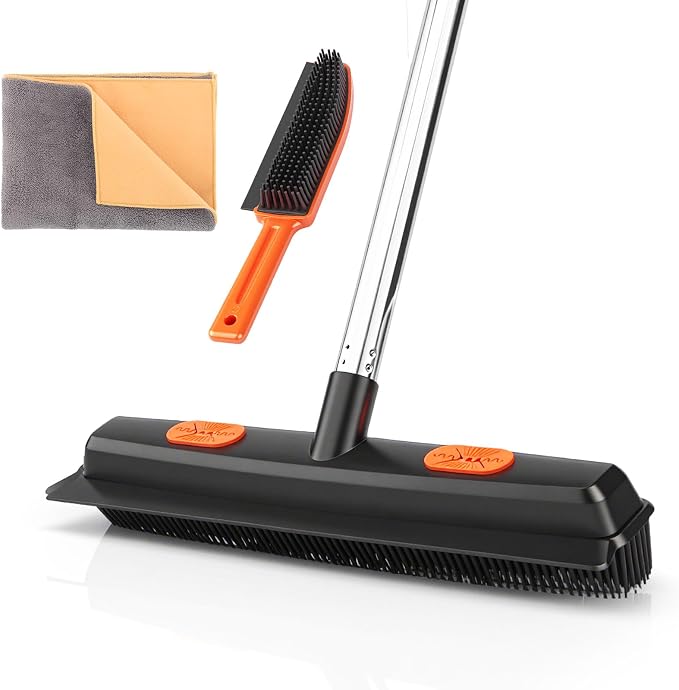 Pet Hair Removal Rubber Broom by FUNNS00