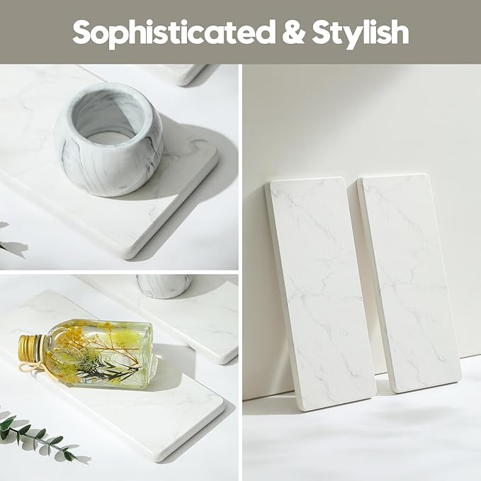 2PCS Diatomite Marble Tray Quick Drying Mat - Image 6