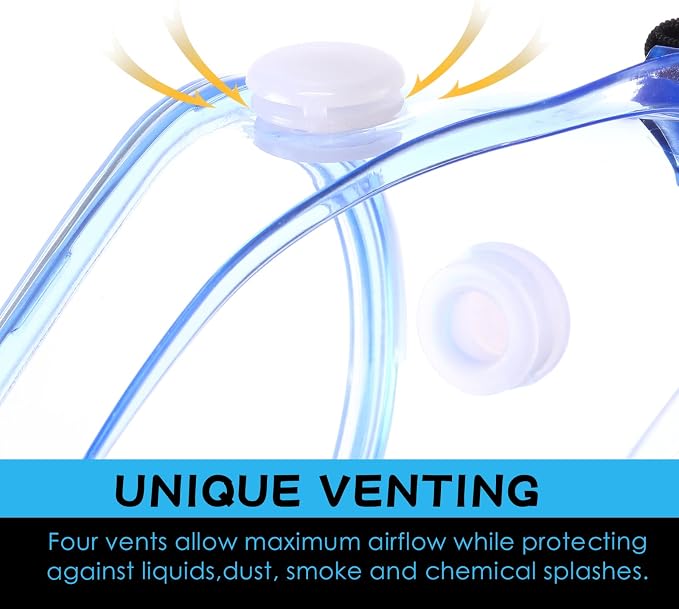 Yunsailing Protective Safety Goggles Lab Over Glasses Clear Anti Fog Eye - Image 6