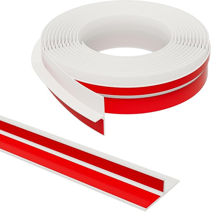 T-Shaped Door Draft Stopper, 1.37 in x 40 Ft Silicone Seal Strip by Elvone