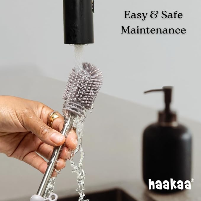 Haakaa Silicone Cleaning Brush Kit – Household Cleaning Brushes - Image 5