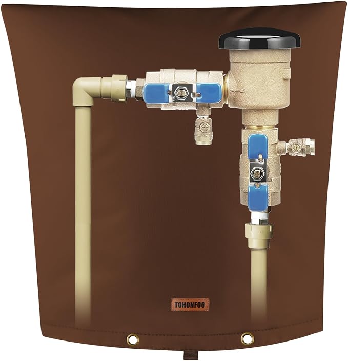 TOHONFOO Backflow Preventer Pipe Insulation Cover by TOHONFOO