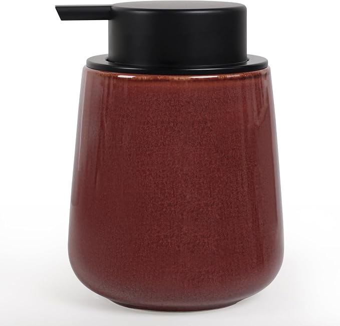 INGOFIN Ceramic Lotion Dispenser - 12 oz Refillable Hand Soap Dispenser Bathroom by INGOFIN