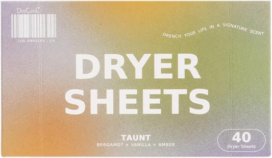 DedCool Dryer Sheets | 01 Taunt | 40 Count | Non-Toxic, Vegan Fabric Softener by DedCool