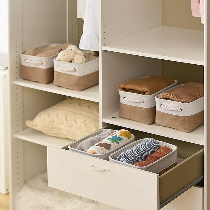 Small Baskets for Organizing, Collapsible Storage Baskets for Shelves, Storage - Image 6