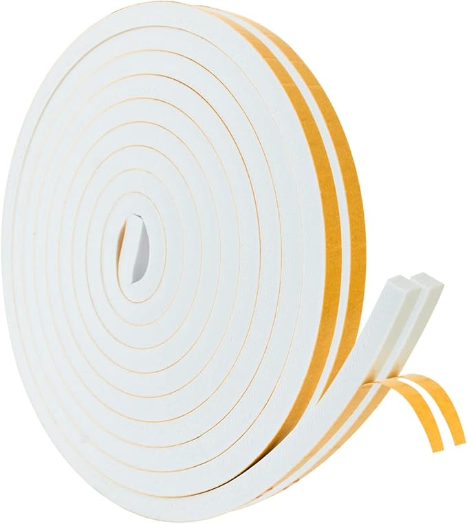 High Density Foam Weather Stripping Door Seal Strip Insulation Tape Roll by DualplexTalvania