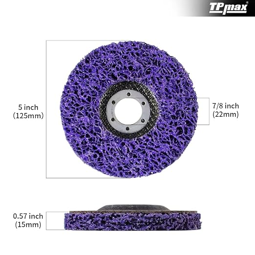 5" x7/8'' Stripping Discs Rust Remover Wheel Remove Paint and Oxidation Poly - Image 2