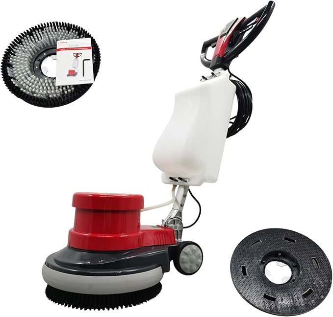 1100W Red Floor Polisher Commercial Floor Cleaner Polishing Machine Carpet by WYDDDARY