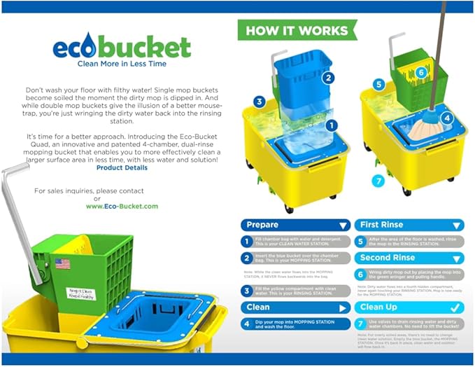 Eco-Bucket, Mop Bucket, Clean Mopping System, Mop Bucket - Image 3