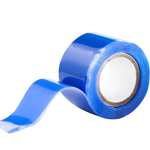 Self Fusing Silicone Tape 1 in x 5' Blue Waterproof Rubber Leak Proof Sealing by PackYard