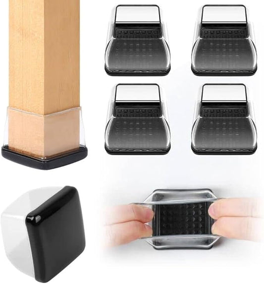 Ezprotekt 8 Pcs Large Clear Chair Leg Sliders by VisittheEzprotekt